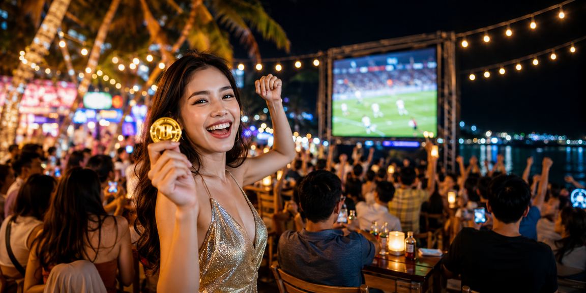 Người chơi xổ số trực tuyến trên bãi biển Phú Quốc với thiết bị di động