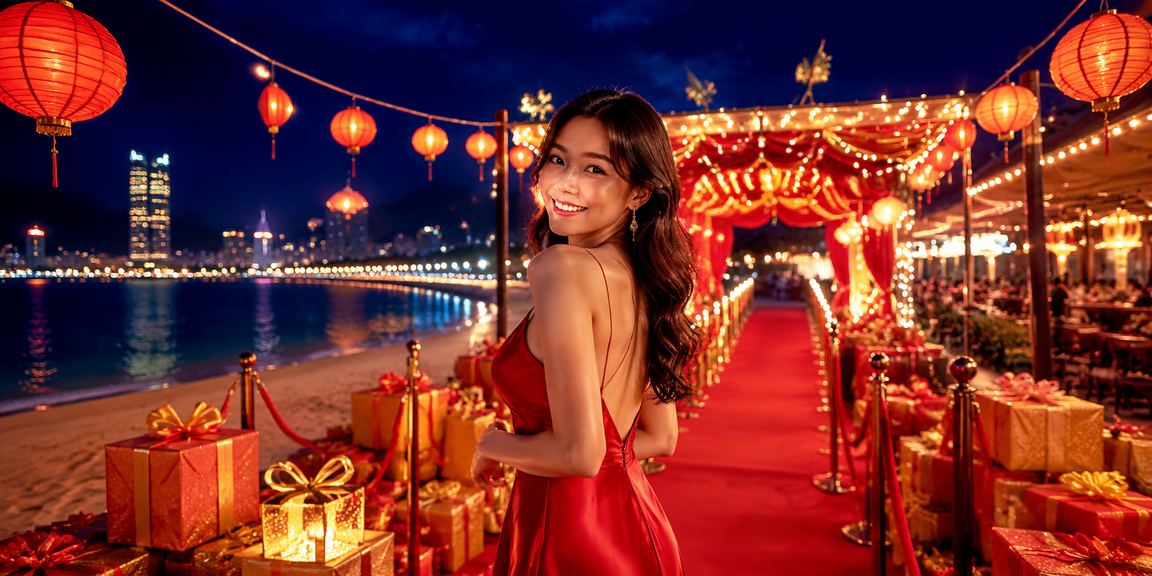Không khí giải trí casino và cá cược buổi tối tại chợ đêm Quy Nhơn